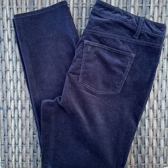 TALBOTS High-Waist Straight Leg Cords - Navy - Picture 6 of 16